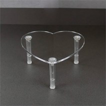 [슈퍼메이트] 아크릴 선반 진열대 투명 하트 TE-005, 기본