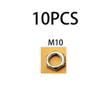 동파이프 에어컨 배관 커버 호스 램프용 너트가 있는 M10 나사 튜브 중공 금속 파이프 치아 헤드 수리 조명베이스 연결 액세서리, 06 M10