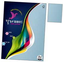 [M1P] 면지 칼라퍼레이드 A4 용지 서한봉투 서한 160g 티켓 1권 팜플렛 초대장 싸바리 23.연파랑색 팬시지 상품권 리플렛 칼라색지 메뉴판 10매 프린트 북아트 애뉴얼리포트 ( M1P / 913913EA ), 본상품선택