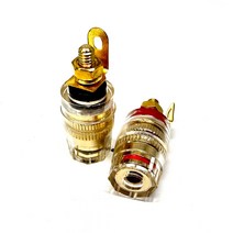 4mm 동도금 바인딩포스트/스피커단자잭/검은색 빨간색중, 레드
