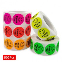 포장 땡큐 생일 선물포장 감사 선물스티커 500PS KK67, 스티커(500PCS)_그린