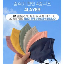KF94 출근룩코디 컬러마스크 코랄핑크 로시브라운 100매 구성, 코랄핑크100