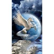 23종 달빛 유니콘 우드 직소퍼즐 행운 기운상승 해몽 복을 얻게 되는 풍수 일러스트 조각퍼즐 꿈 집콕취미 선물 집중력향상 감압 소품 1000/500/300피스, 1000피스, 유니콘퍼즐도안01