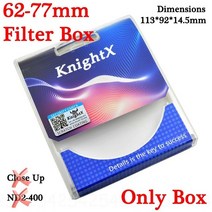 ND필터 KnightX 카메라 렌즈 필터 캐논 eos 소니 니콘 400d d70 포토 키트 60d 200d 18-135 ND2 ND4 ND8 ND16 ND 52mm 58mm 67m, [10] 62-77mm Filter Box, [06] 67mm