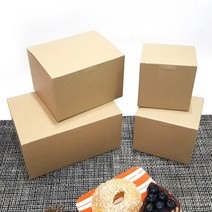 원터치 화이트 선물상자 / 조각케익상자 포장박스 쿠키 블루 머핀 마카롱 떡상자 타올상자, 1장, 원터치 크라프트상자 (2호)