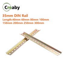 터미널 블럭 단자대 범용 타입 회로 차단기 블록 및 AC 접촉기 35mm 슬롯 DIN 레일 길이 10cm 20cm 30cm 두께 1mm C45, 7.3cm