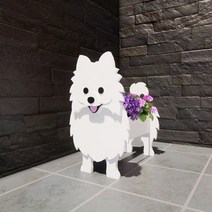 수직화분 개 고양이 모양 정원 화분 DIY 귀여운 강아지 동물 동상 조각 홈 가든 룸 장식, [01] Large size, [18] S