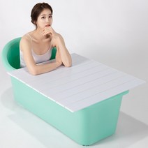 이수욕조 반신욕조+덮개세트, 민트, 1개