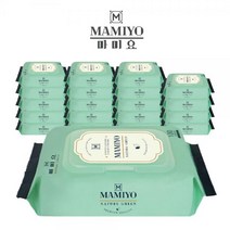 국내생산 네이처그린 물티슈 캡형 100매x20팩, 100매, 20개