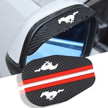 벤츠 포드 머스탱 gt 자동차 스티커 액세서리에 대 한 2pcs 자동차 백미러 탄소호환, 무스탕