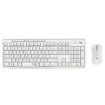 로지텍 MK295 무소음 무선 키보드 마우스세트, 0. MK295 (로지텍 정품+마우스패드+키스킨 세트), White/화이트, 마우스+키보드