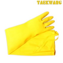 OPOWER 라텍스공업용 고무장갑 12호 노랑색 65cm 천연라텍스 농업 어업 임업 공업 화공약품 작업용 태광, TK-보생고무장갑-노랑색