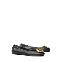 [해외정품] 토리버치 미니 여행 발레 with 메탈 로고 Tory Burch