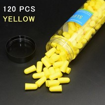 차음재 방음재 흡음재 소음 감소 방지 수면 차단 소프트 폼 귀마개 보호 120 개 180 개, 06 120 yellow
