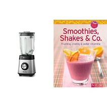 독일 브랜드 PHILIPS 가전제품 대형 믹서기 블렌더 얼음 분쇄 기능(HR2291/41) 검정, 1000와트, 스무디와 함께 번들