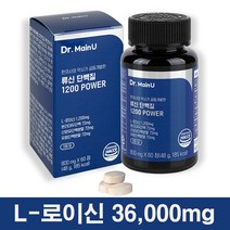 [본사]닥터메인유 류신단백질 1200mg 슈퍼고함량 L-로이신 1200 근육단백질 류신타블렛 뉴신, 5개입, 류신단백질 800mg x 60정