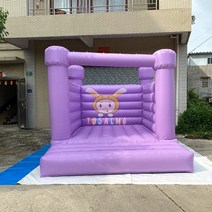 에어바운스 가정용 홈 에어 바이킹 미끄럼틀 시소 바나나 물놀이 놀이터 팽창식 결혼식 집, 협력사, 송풍기로 3m, 보라색