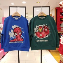 코코리다 NEW~~*2022 봄신상*~~~스파이더맨 아이언맨 마블 스팽클 맨투맨