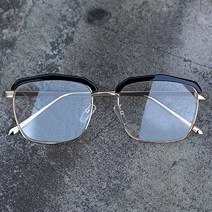 남자 여자 클리어 투명 학생 데일리 뿔테 동글이 원형 안경테