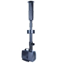 연못분수대 버섯모양 조명 장식 어항 물 분수펌프, 55W (노즐 3종 + LED 조명)