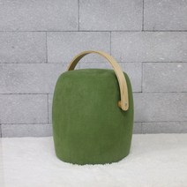 홈스토리 엘린까사 루비 손잡이 인테리어 스툴, 그린
