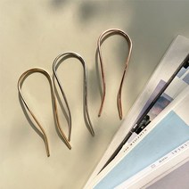 U핀 비녀 올림머리핀 헤어핀 머리핀 뒤꽃이 헤어비녀, 상품선택, 3-U핀-로즈골드