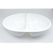 사출 중화용기 짬짜면 우짜짜 2칸용기 1600ml 200개