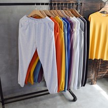 헬보이 남녀공용 컬러풀 특양면 트레이닝복 겸용 조거팬츠 11color