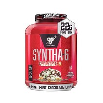 단백질 프로틴 BSN Syntha-6 Whey Protein Powder Cold Stone Creamery- Mint Chocolate Chip Flavor Micellar, Mint Mint Chocolate Chocolate, 44 Servings (Pack of 1)