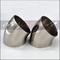 오토바이 튜닝 51mm 57mm 63mm 76mm od 위생 맞대기 용접 45도 엘보우, 89mm