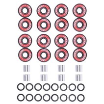 Adventure World 608ZZ ABEC-7 스케이트 휠 베어링 스페이서 및 와셔 키트 (스케이트보드 롤러 스케이트 인라인 스케이트 롤러 블레이드) (휠 팩 4개 (, 8 Wheel Pack (16 bearings 16