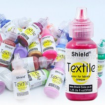 쉴드 텍스타일 DIY 섬유 패브릭 염색 염료 물감 낱색 37ml, G-51 Glitter Green