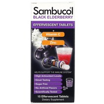 Sambucol 블랙 엘더베리 + 비타민 C 및 아연 발포성 정제 15정