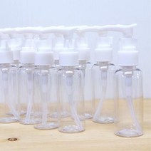 액상소분 여행용 투명 펌프용기 10개 미니 과학교구 분리형 험준비물 액체