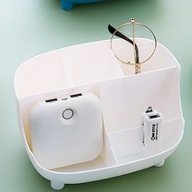 아이디어 디자인 오피스 책상 테이블 정리 수납 데스크 오거나이저 꾸미기 문구 사무 용품, 화이트
