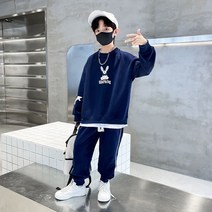 밀크봉봉 월드소년 상 하의 봄 가을 남아 맨투맨 세트