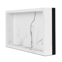 DGKY 욕실 화장대 트레이 레진 핸드메이드 욕조 조리대 정리함 액세서리 홀더 거실 양초 식물 주얼리 미니 화이트