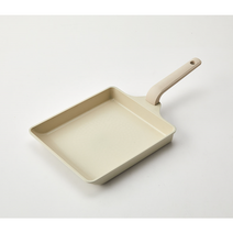 모던하우스 인덕션겸용)블랑 세라믹코팅 사각팬 21x24 CK0222012, 아이보리, 21X24CM