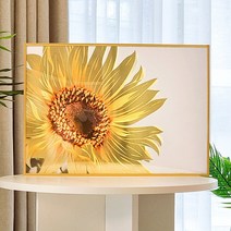 하우스뮤지엄 황금 24K 해바라기 그림 액자 금전운 개업 집들이선물 돈들어오는그림, 홀로그램