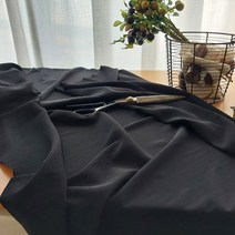 자투리 실크공단 블랙