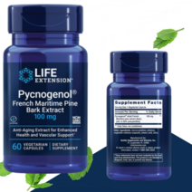 라이프익스텐션 프랑스피크노제놀 100mg 식물성캡슐 60개입 1개, 100mg 1개