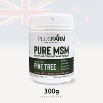 플러스팜 MSM 100% 천연식이유황 분말 300g 뉴질랜드 소나무추출 유황가루파우더, 3통