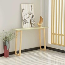 대리석 슬림 사이드 테이블 간이 소파 전시 이동식 보조 침대 미니 쇼파 협탁, 140x30x80(애스콧화이트마블)