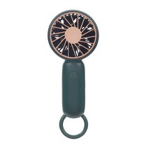 미니 핸드 헬드 에어 쿨러 카라비너 ​​휴대용 팬 USB 충전 홈 오피스를위한 작은 개인 냉각 도구 야외 여행 여름기구, 녹색