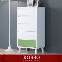 마우로 5단서랍장 600, 화이트