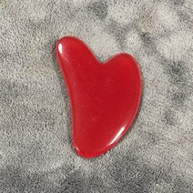 괄사 마사지기 gua sha 보드 아름다운 밀랍 긁는 얼굴 목 250, 레드-C