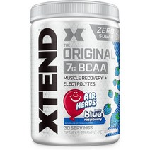 [Xtend] 엑스텐드 오리지널 BCAA 제로슈가 에어헤드 30 서빙, 블루라즈 ( 30서빙 ), 1개