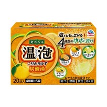 탄산발포 온포 시트러스유자 12개 일본입욕제 바스로망 탄산입욕제 온가족용, 1-온포유자