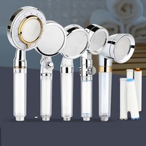 이물질제거 녹물제거 샤워헤드 필터샤워기 욕실수압 교체필터 잔류 염소 미세플라스틱 중금속 불순물 정수 고압 미세차단필터 미세공 살수판 수압상승 절수효과 수압조절 샤워기 간편교체, T W S 필터 3P