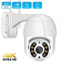 감시카메라 외부 cctv 베이비 캠 cc카메라 펫 무선 PTZ 카메라 mp K HD P 컬러 나이트 비전 와이파이 IP 야외 H Ai 자동 추적 CCTV 감시, 8MP Add 128GB Card_CHINA | AU